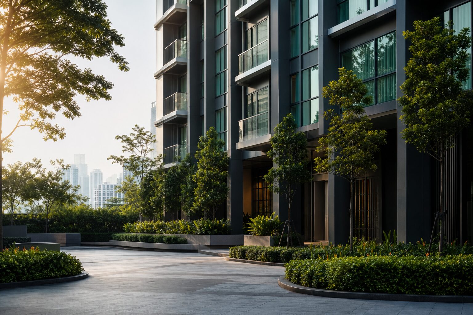 Modern Malaysian residential strata building